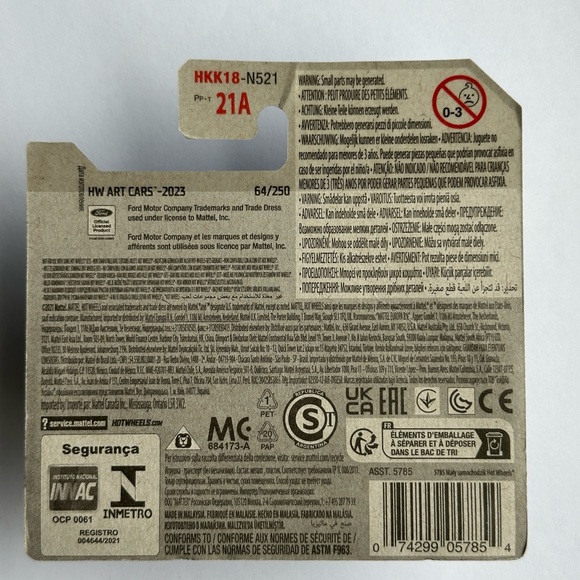 2019 Hot Wheels Mattel Ford Transit Connect van / car 64/250 - Picture 4 of 4